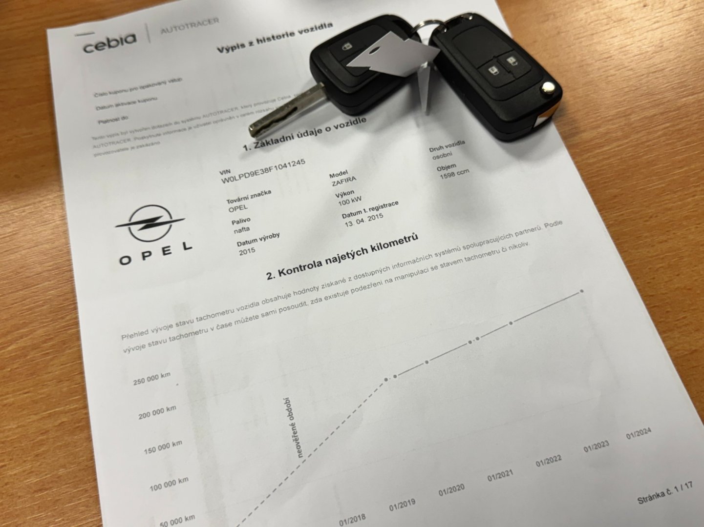 Opel Zafira 1.6CDTi 100kW 7míst, tažné