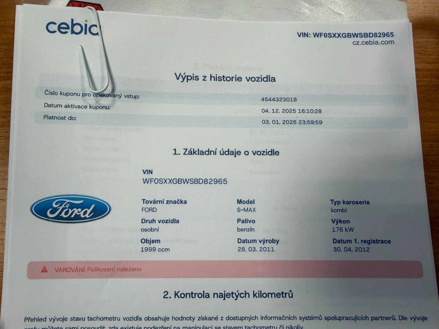 Ford S-MAX 2.0i 176kW ST Automat nová STK