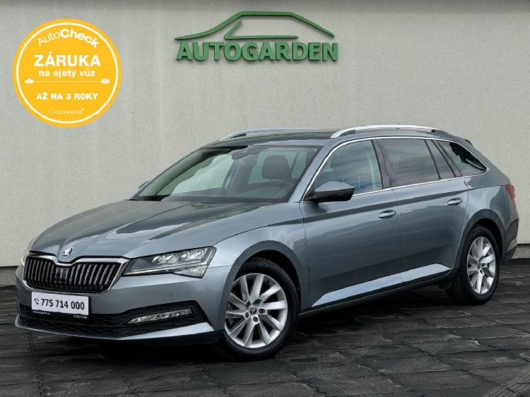 Škoda Superb 2.0TDi 147kW 4x4 DSG, záruka